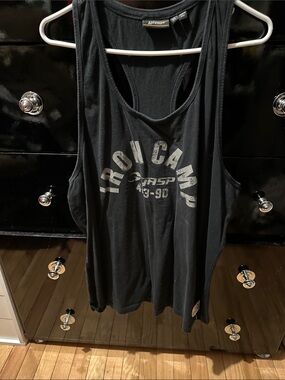 Gasp Iron Camp Black Men's Athletic Tank Top